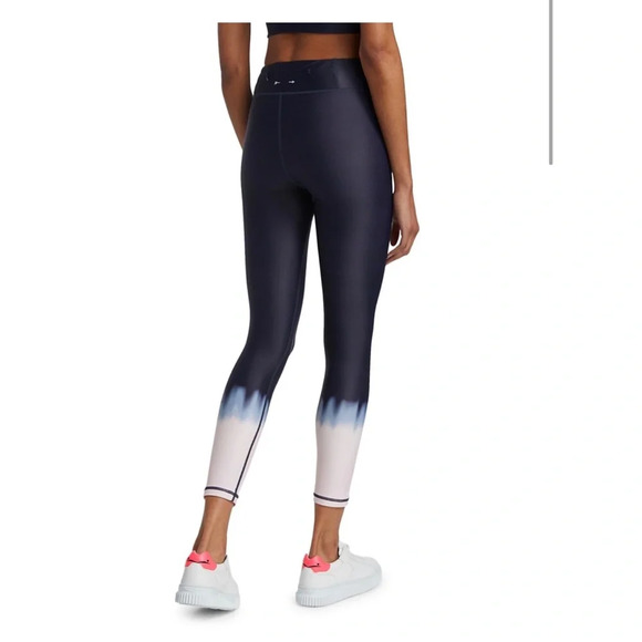 The Upside SEAWATER DIP DYE MIDI PANT 7/8 Leggings Indigo High Waist Small - Picture 10 of 10